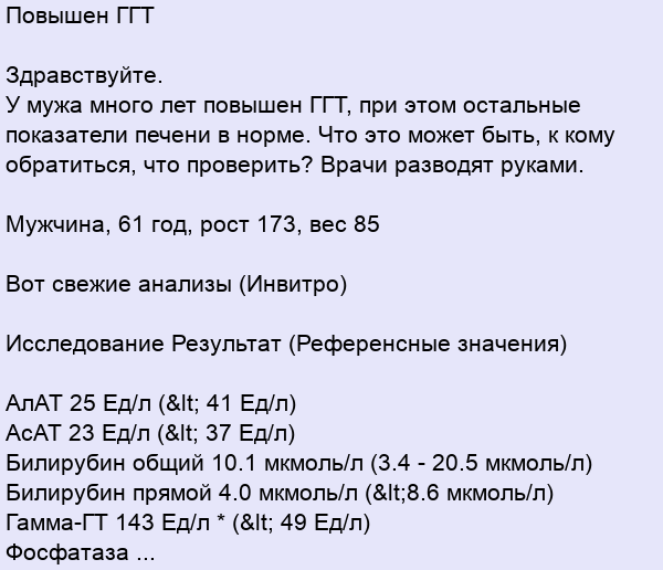 если повышен ггт что это значит